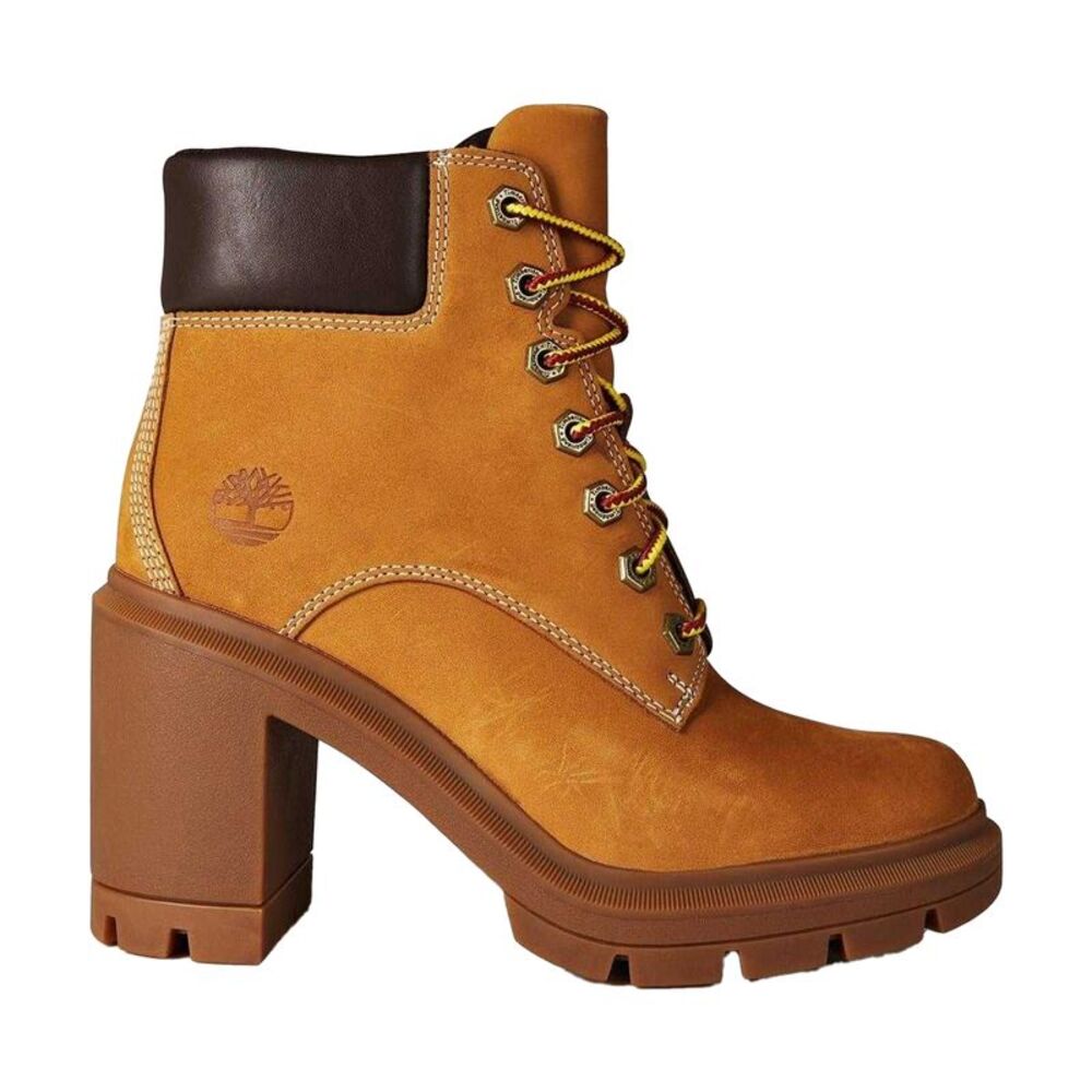 Timberland Womens/Ladies Allington Nubuck High Block Heel Ankle Boots / Wheat